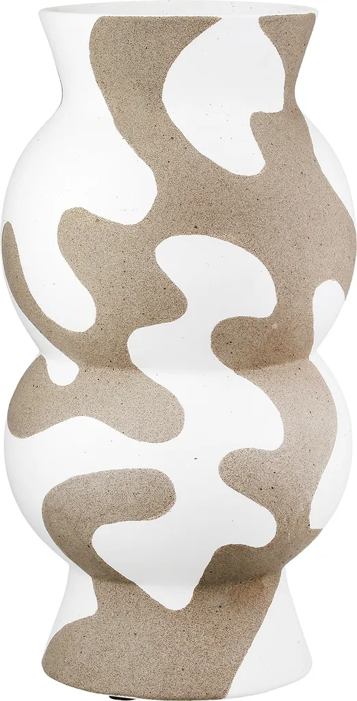 Grand vase décoratif rond Areno bicolore pour fleurs fraîches 35cm