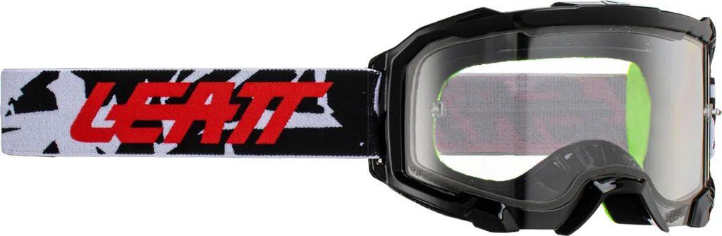 Leatt Velocity 4.5 Zebra Masque Anti-Buée avec Large Champ de Vision