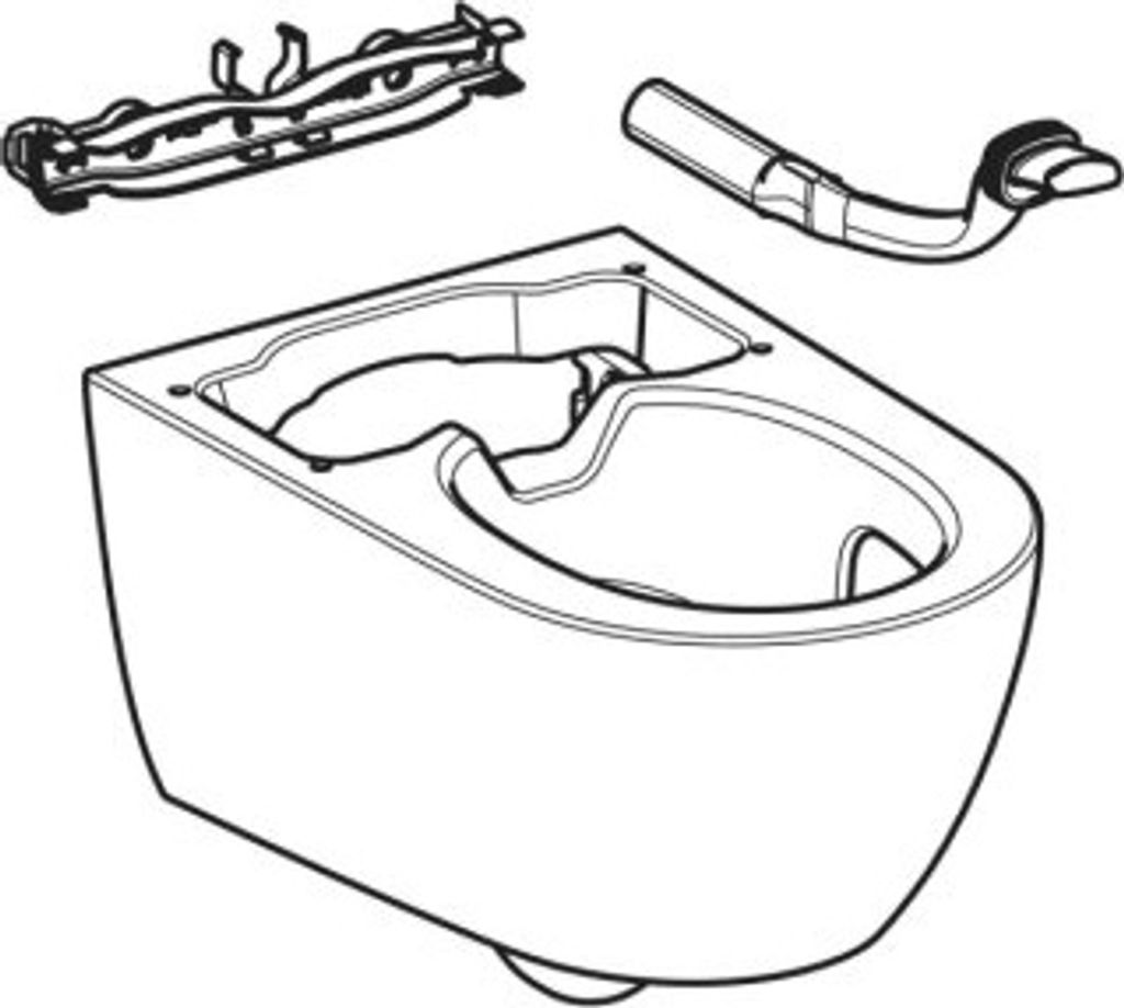 Geberit 245823011 WC-Keramik f. Geberit AquaClean Alba Produktbild 
