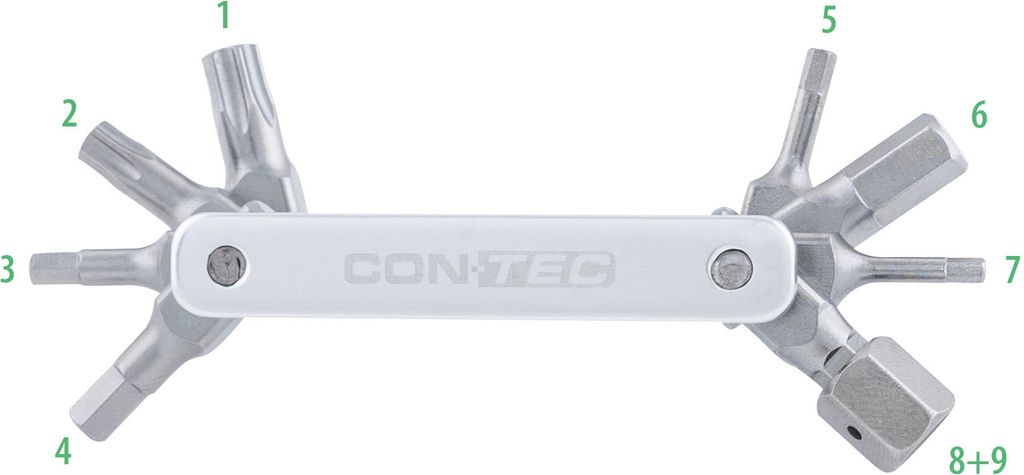 Contec Multifunktionswerkzeug TFR-Buster 9 CT Multitool TFR-Buster 9 9 Funktionen Silber
