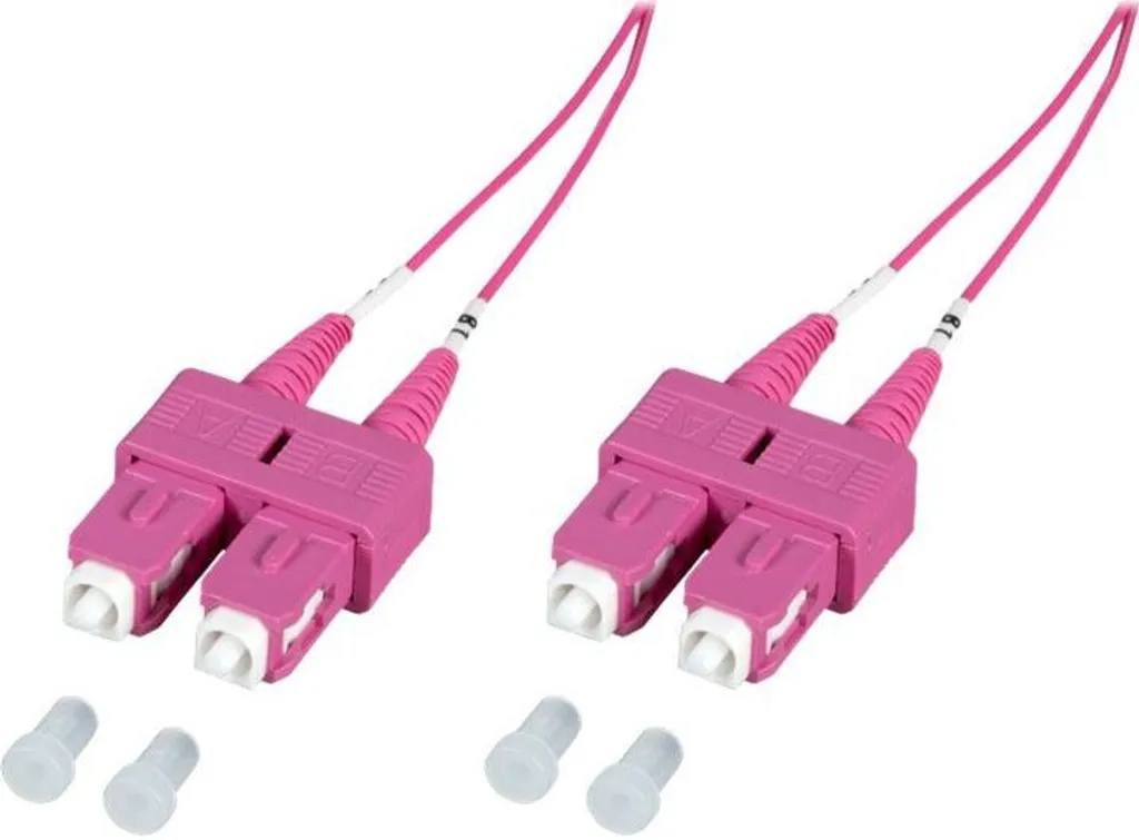 Jarretière optique multimode OM4 SC vers SC 50/125 Duplex LSZH 2m - 2