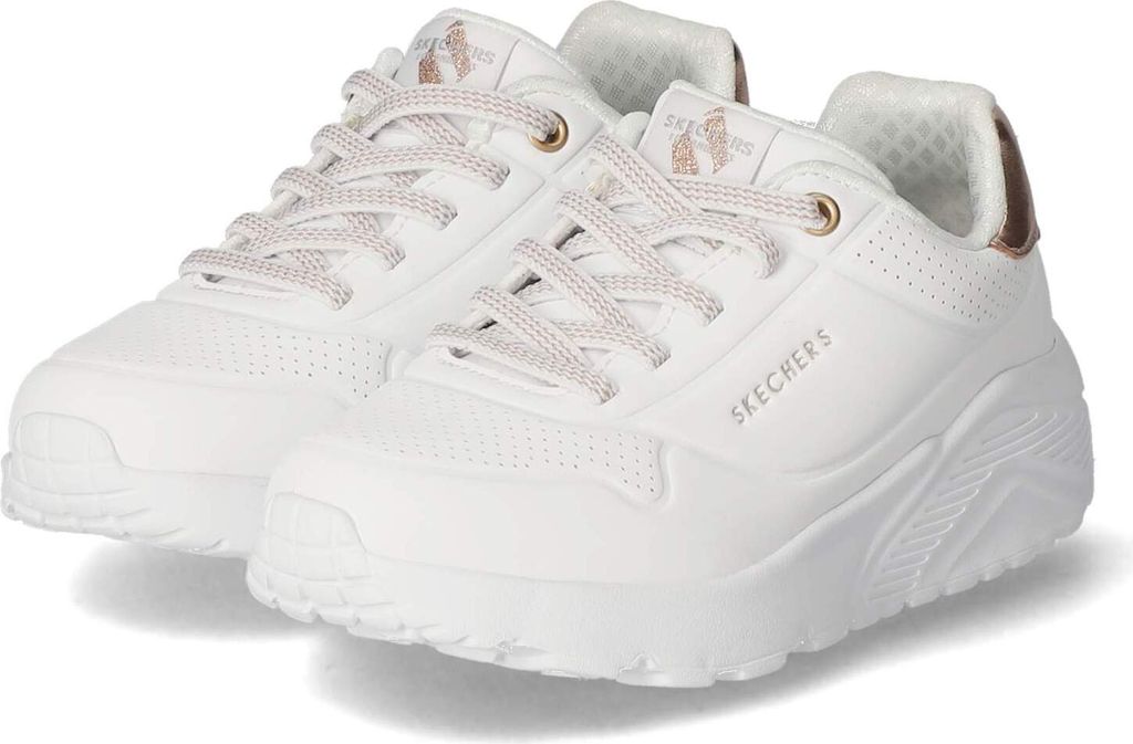 Skechers Kinder Low Sneaker METALLIC MODE Weiss Synthetik Produktbild 