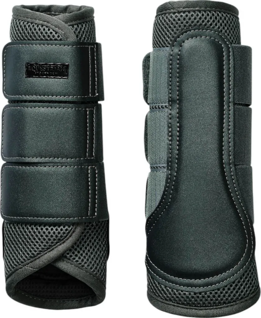 Guêtres de cheval pour dressage en mesh Avenue Green confort taille M