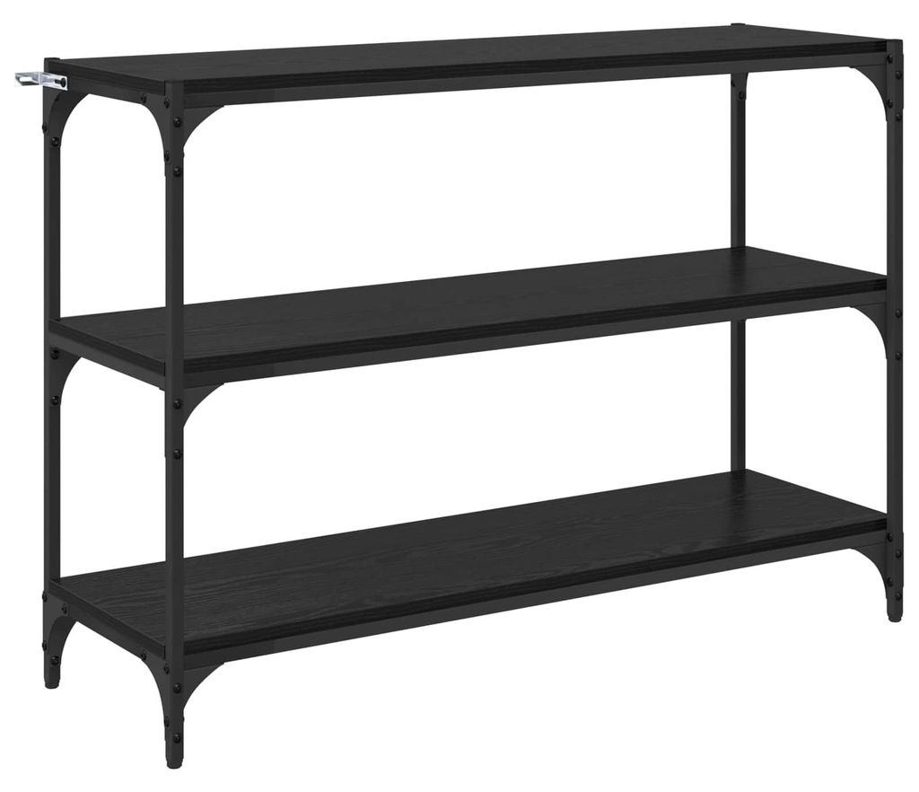 vidaXL Bücherregal Schwarz Eichen-Optik 100 x 33 x 70,5 cm