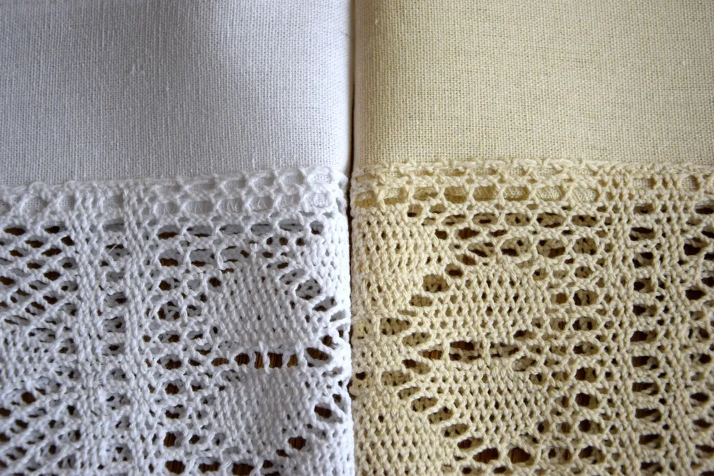 Tende Tirolesi Uncinetto 30x150 Naturale | Arredo Country Cucina - 8