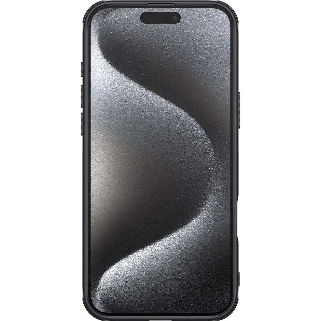 Custodia Nera iPhone 16 Pro Max Nillkin Frosted Shield Pro Elegante - 4