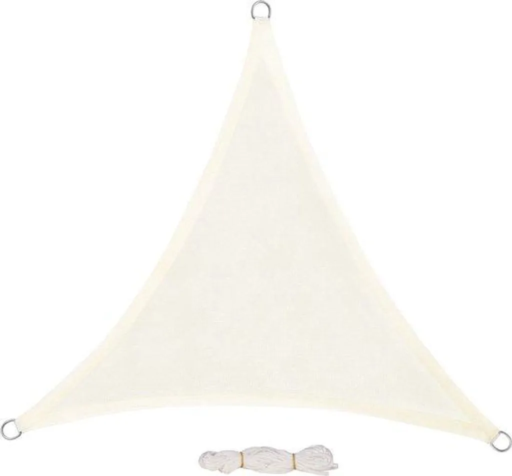 Voile d'ombrage anti-chaleur 5m crème - solution solaire respirante