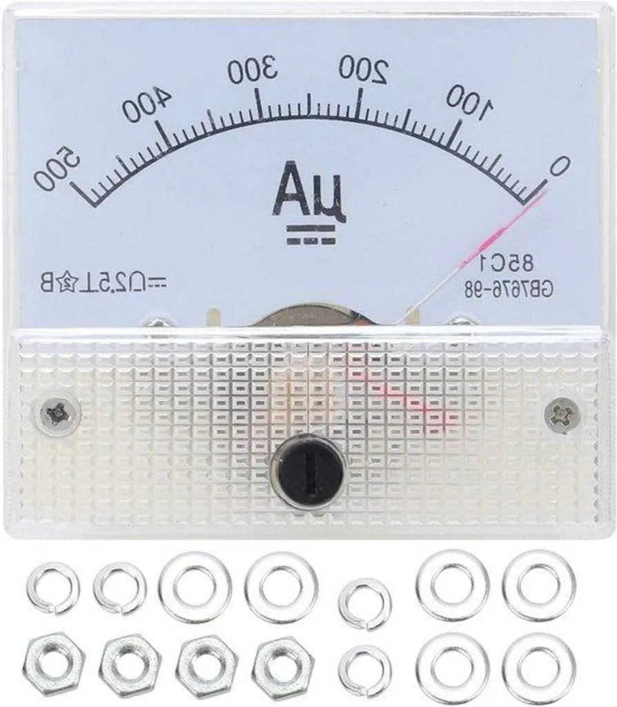 Ampèremètre analogique DC pour panneau - Mesure 0-500 μA 85C1 pour circuits