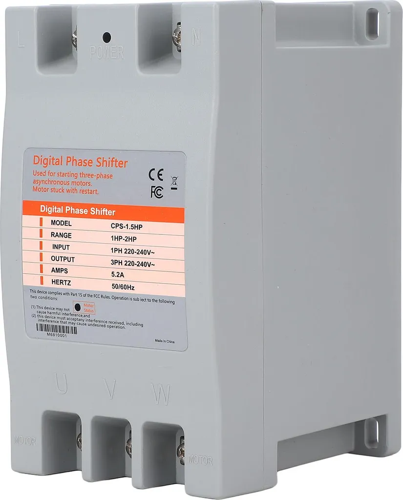 Convertisseur de phase numérique multifonction pour moteur et machine