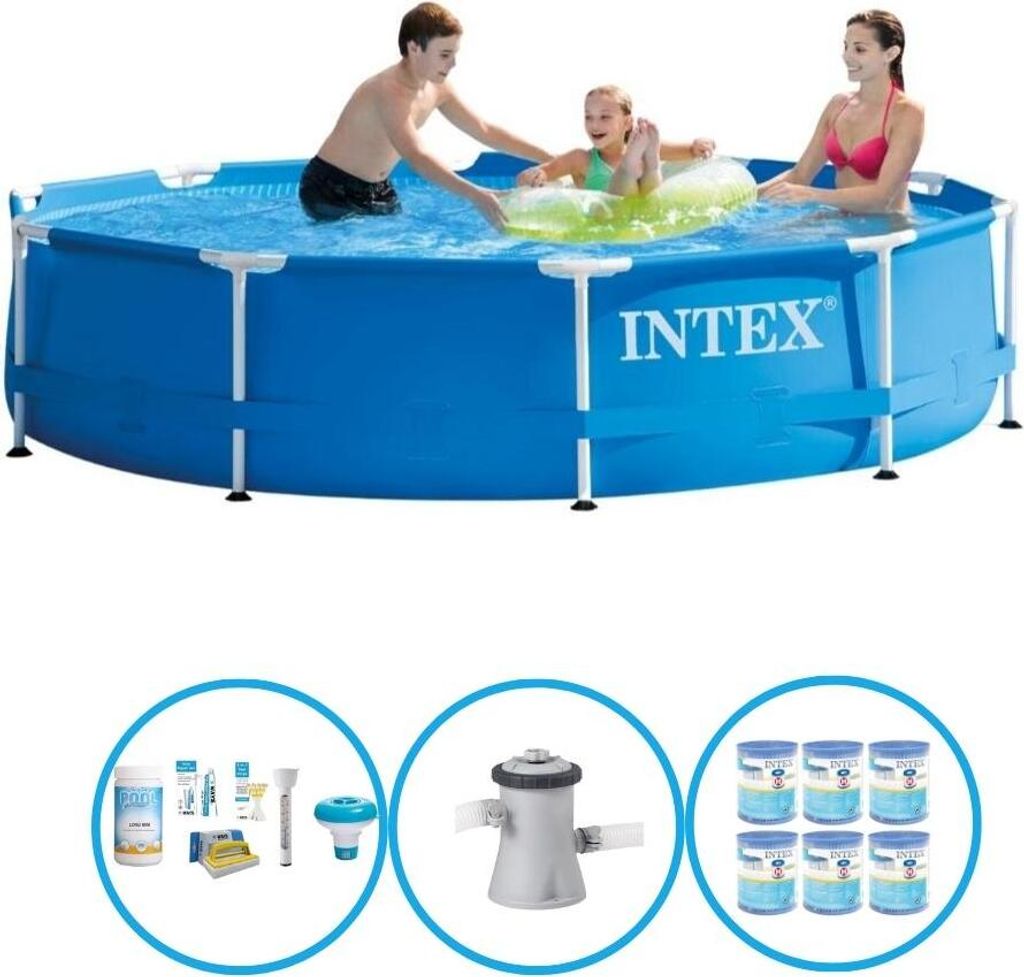 Intex Pool Metal Frame - Pool-Paket - 305x76 cm