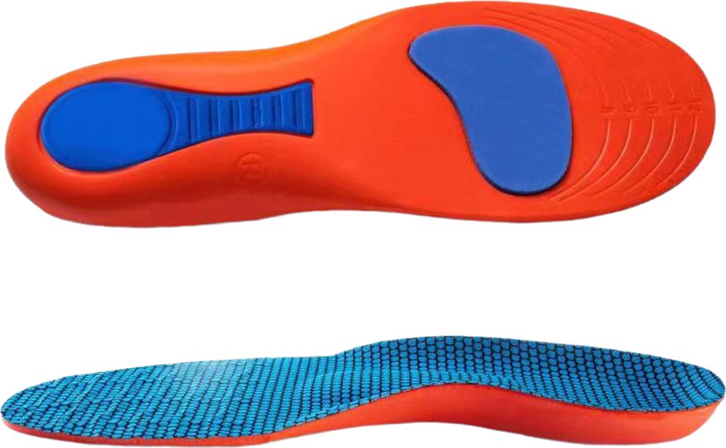 Flexible Einlegesohle, schweißabsorbierende Sporteinlegesohle zur Unterstützung des Fußgewölbes, Linderung von Fasziitis, universelle, atmungsa...