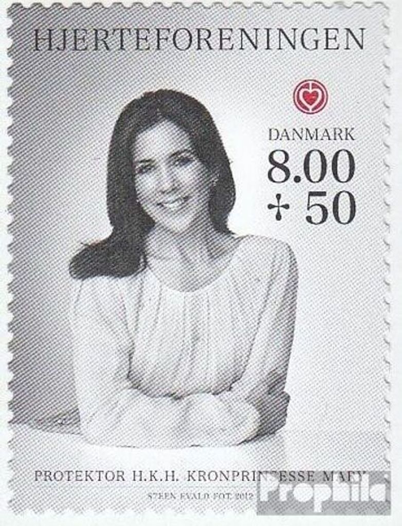 Briefmarken Dänemark 2012 Mi 1713A (kompl.Ausg.) postfrisch Herzstiftung