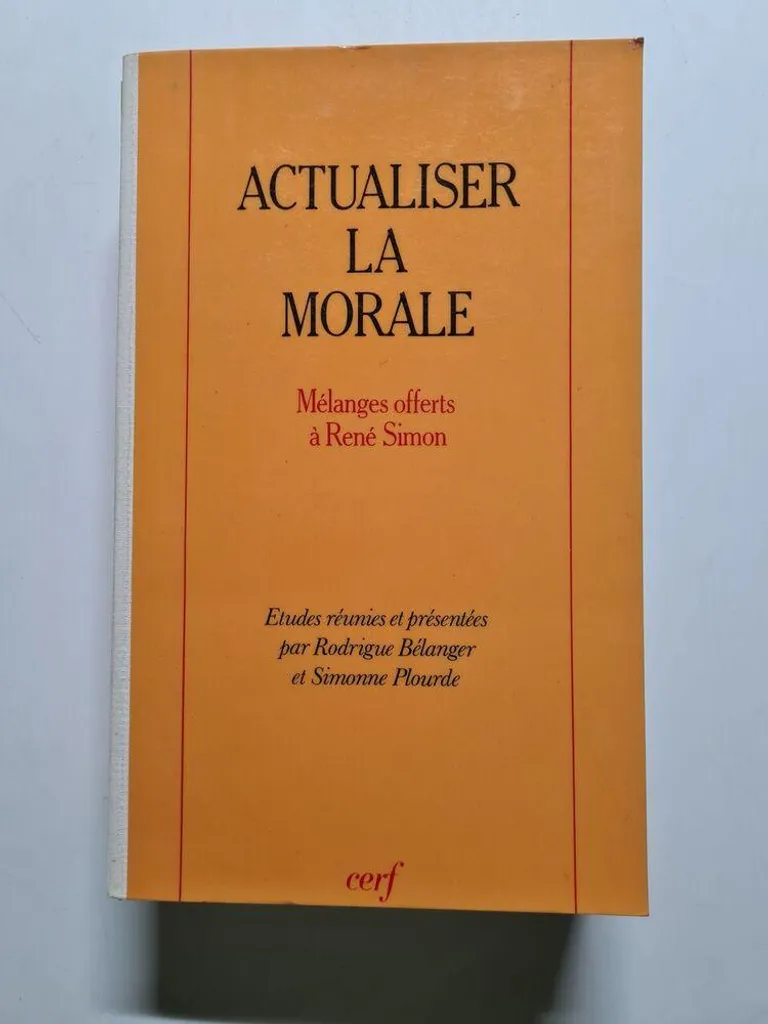 Livre de philosophie Actualiser la morale - Pour étudiants et enseignants