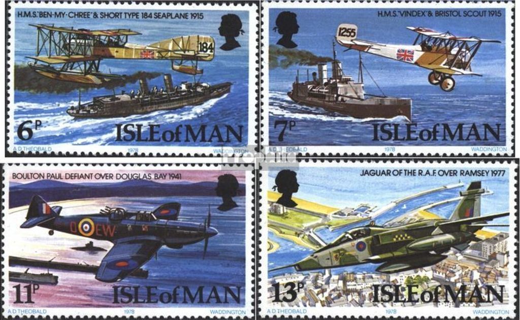 Briefmarken GB - Isle of Man 1978 Mi 118-121 (kompl.Ausg.) postfrisch RAF
