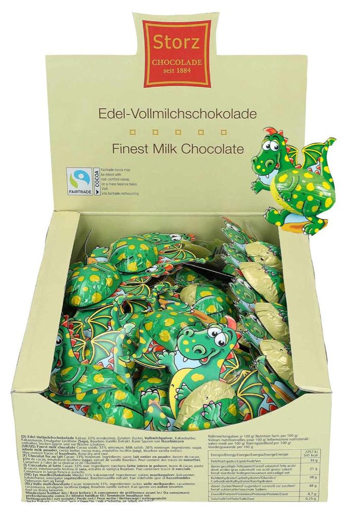 70er SET Drache, lose, 875 g (70 x 12,5 g) / Schokolade / Produktbild 