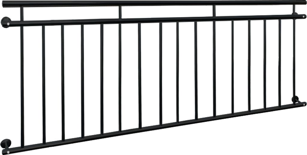 ECD Germany Balkon francuski, 90x184 cm, z 16 prętami Zdjęcie produktu 