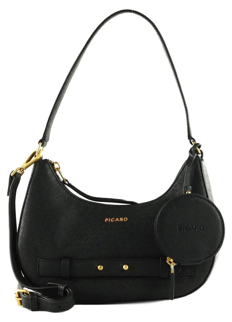 PICARD Sac à épaule Chic Way Handbag Black Noir en Cuir de Qualité