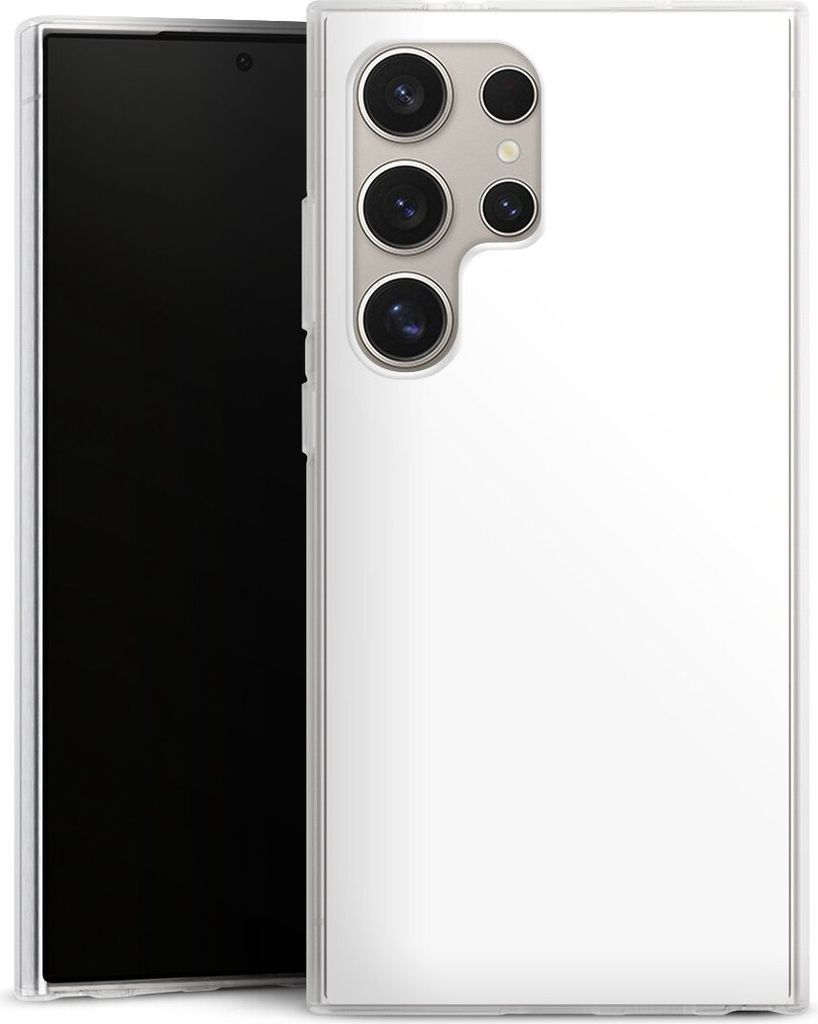 DeinDesign Handyhülle für Samsung Galaxy S24 Ultra Silikon Hülle Case Smartphone Schutzhülle Farbe einfarbig weiß