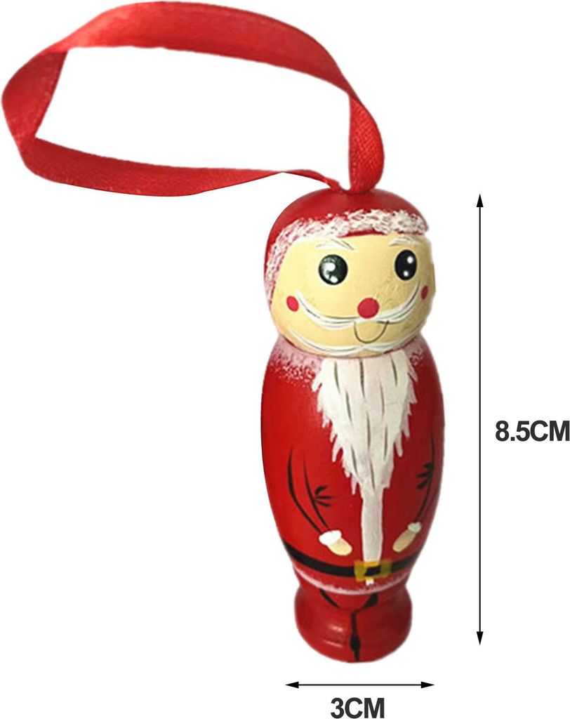 Puppenanhänger mit Überraschungsfüllung und Seil zum Aufhängen, einfach aufzuhängen, feine Verarbeitung, lustiger Weihnachtsmann-Weihnachtssch...