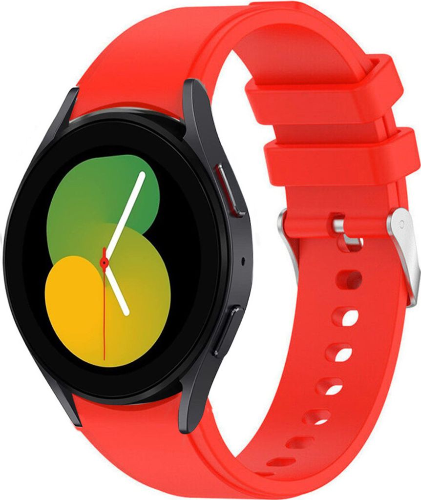 Strap-it Samsung Galaxy Watch 5 - 40mm Armband Silikon (Hellrot)