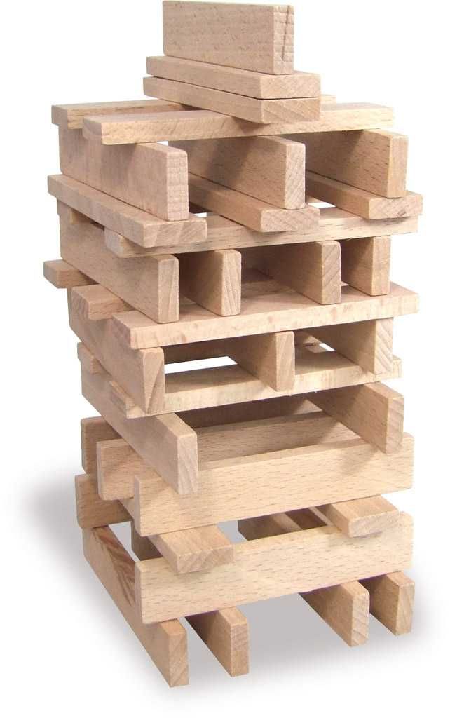 Vilac Holzbausatz Batibloc classic 100 Bausteine kreatives Spielzeug