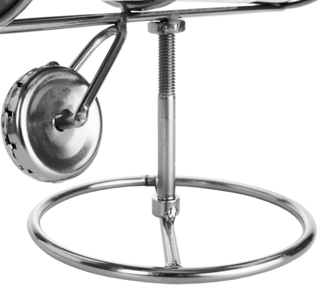 BRUBAKER Portavino Portabottiglie dal Design Carriola Scultura in