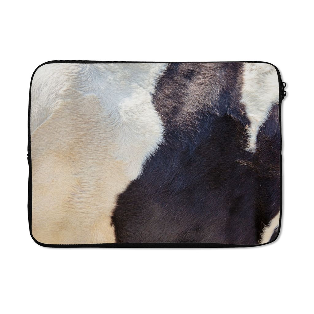 MuchoWow Laptop Hülle 14 ZollNahaufnahme - Kühe - Vlies Laptoptasche - Laptoptasche - Stoßsicher - Schutzhaube
