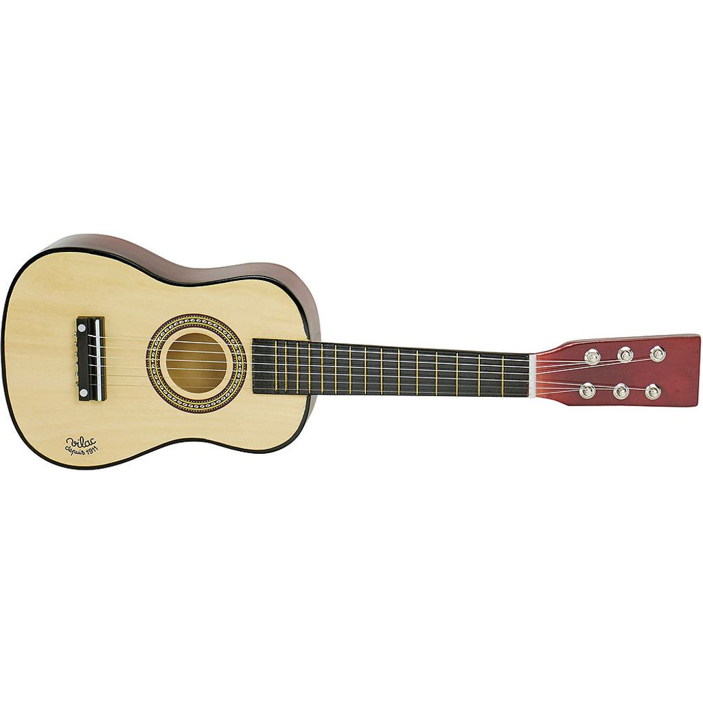 Vilac Holzgitarre Musikspielzeug natur mit Ersatzsaiten