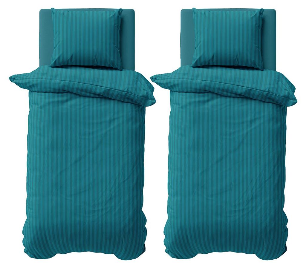 4 teilig Bettwäsche 155x220 cm Mikrofaser Premium Damast Produktbild 