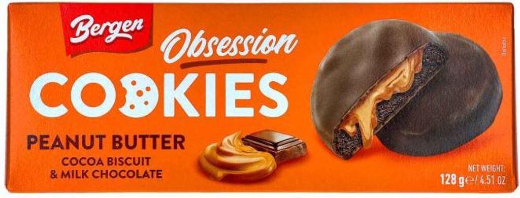 Bergen Obsession Cookies Peanut Butter 128g