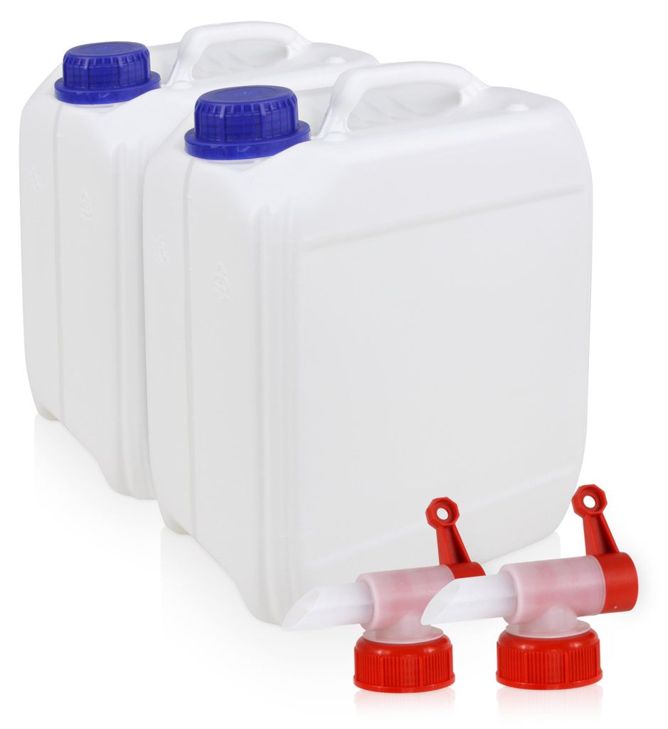 2 x 5 L Kunststoff Kanister Set für Camping & Freizeit Produktbild 