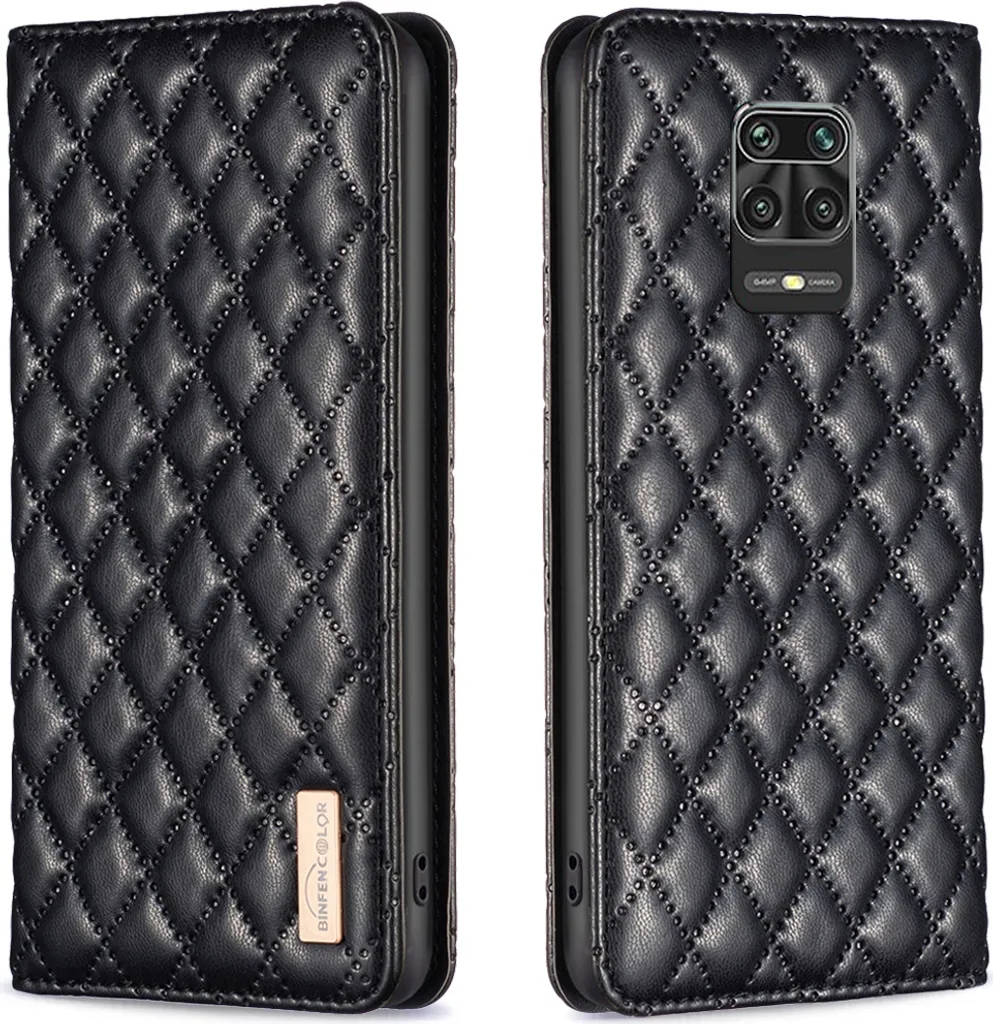Custodia Redmi Note 9 Pro, elegante custodia in pelle flip con slot per schede e supporto per Xiaomi Redmi Note 9 Pro Max / Note 9 Pro / Note 9S nero