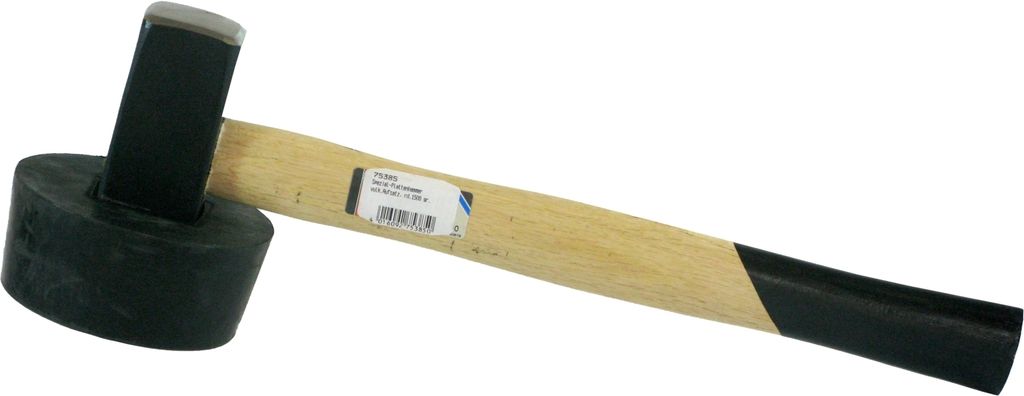 Plattenhammer 'PB' 1,50 kg rund, vulkanisierter Aufsatz