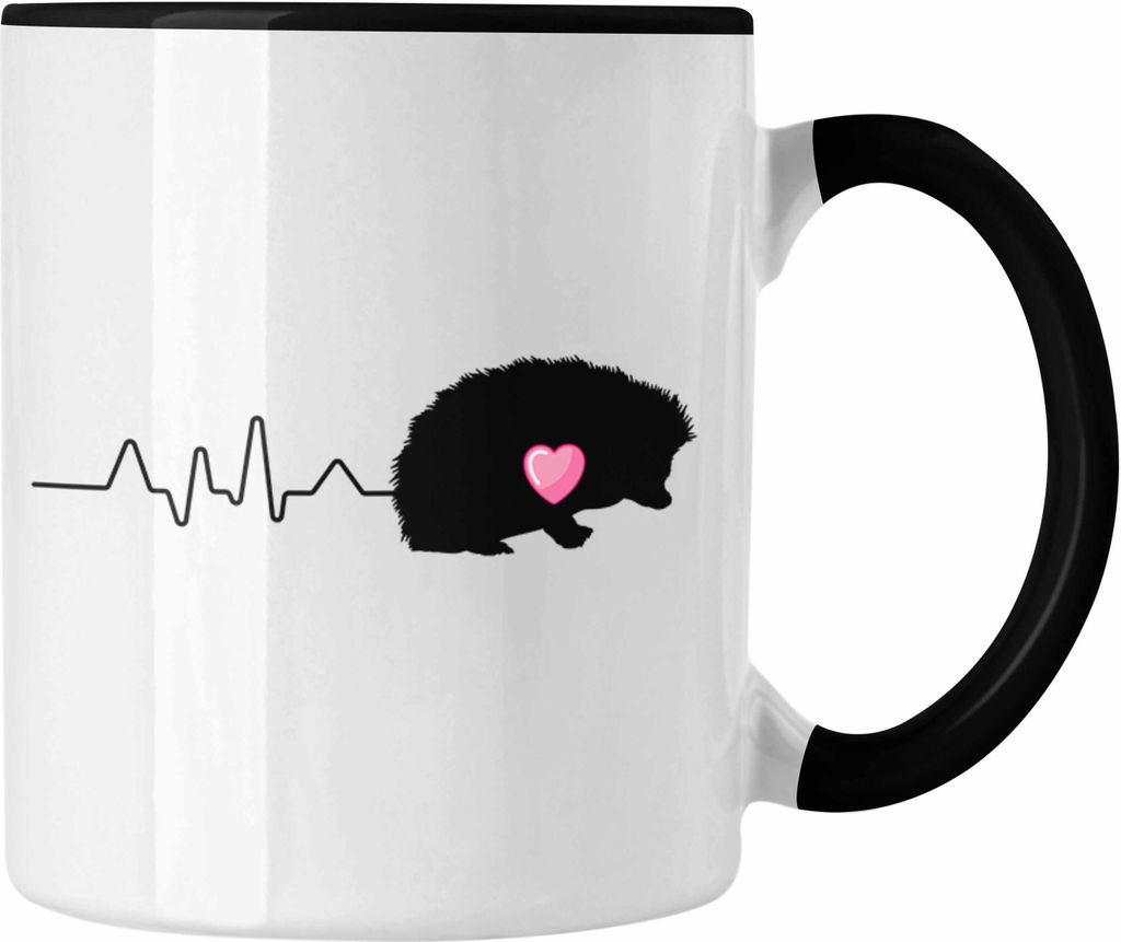 Trendation - Igel Herzschlag Tasse Geschenk Igel-Besitzer Produktbild 