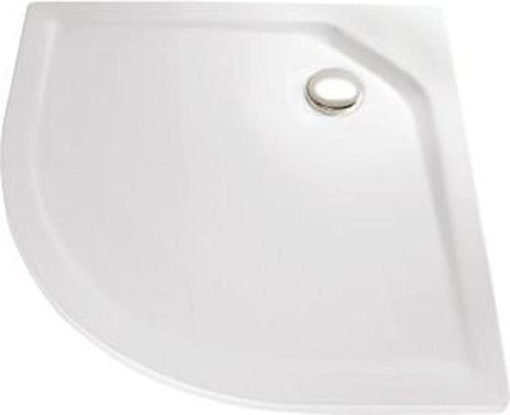 HSK 505009-25 Schürze Acryl zu Viertelkreis Duschwanne Asymmetrisch 11cm Höhe 80x90cm/90x80cm Pergamon