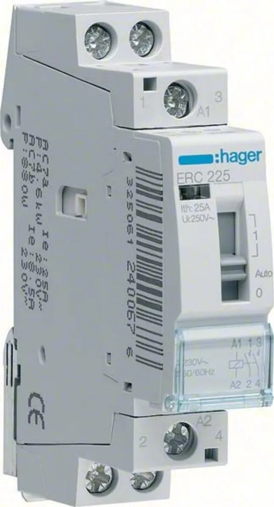 Relais d'installation 16A 2S ERL216 pour tableau électrique Hager