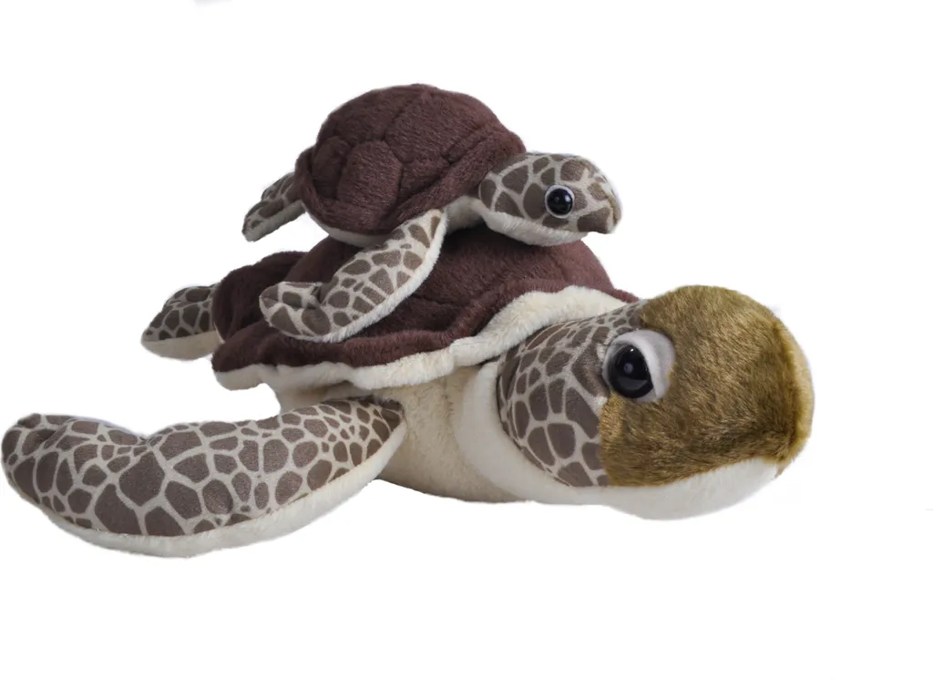 Cadeau de Naissance Peluche Tortue de Mer - Duo Maman et Bébé Adorable