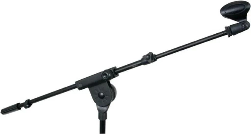 Pied de micro en aluminium léger avec trépied pliable et pince incluse