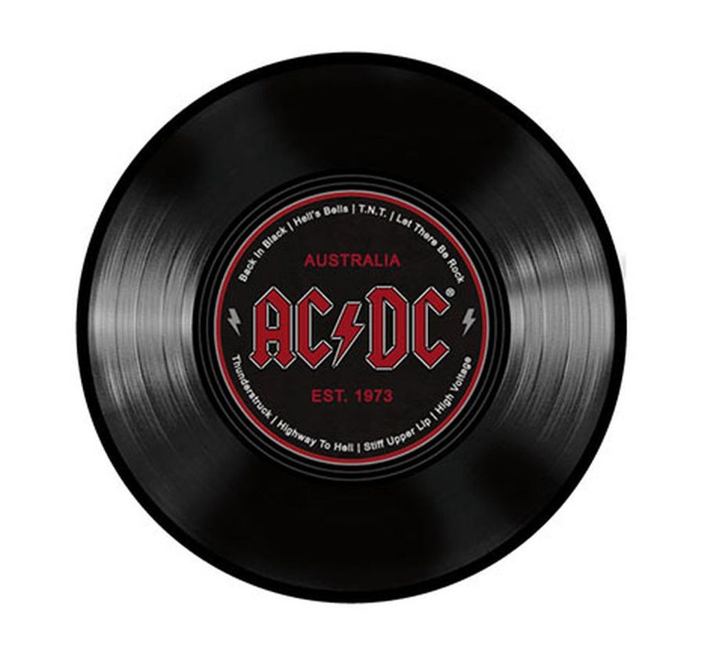 Rockbites - Mousepad AC/DC Schallplatte Australia Rot (101183) LP Record Mauspad