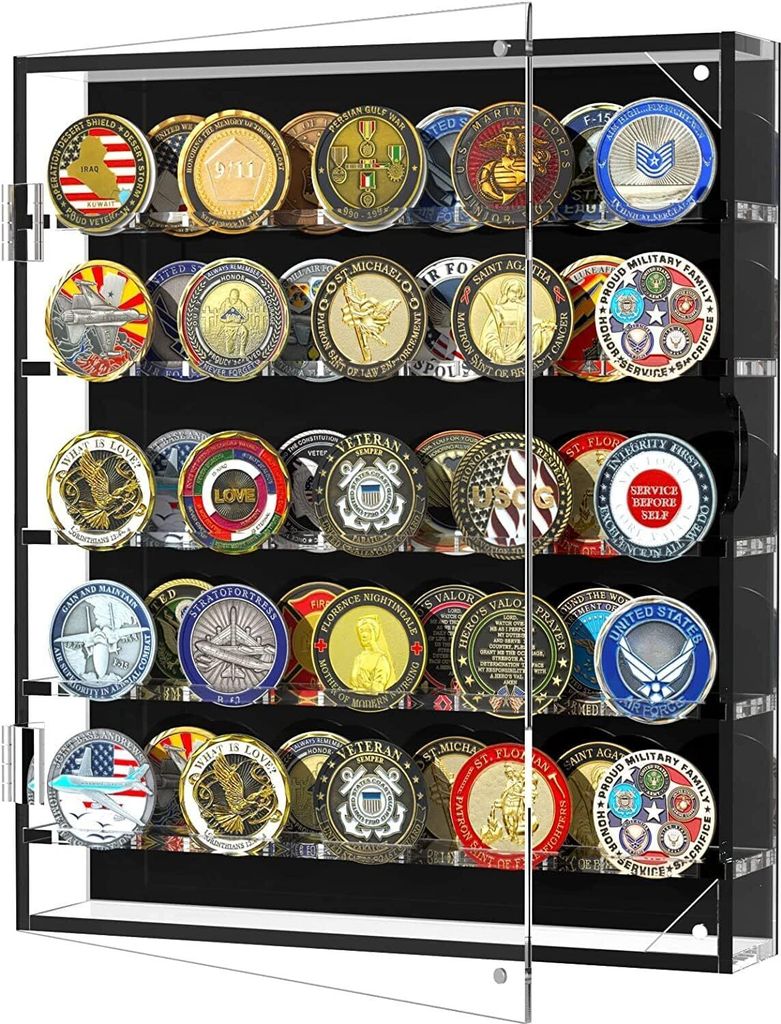 Münzvitrine für Münzen, Militärische Herausforderung, Produktbild 