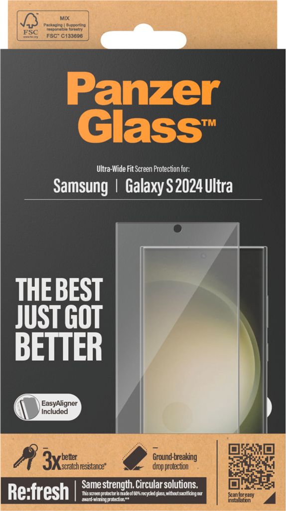 ScreenPro Schutzglas Samsung Galaxy S24 Ultra, Ultra-Wide Produktbild 4