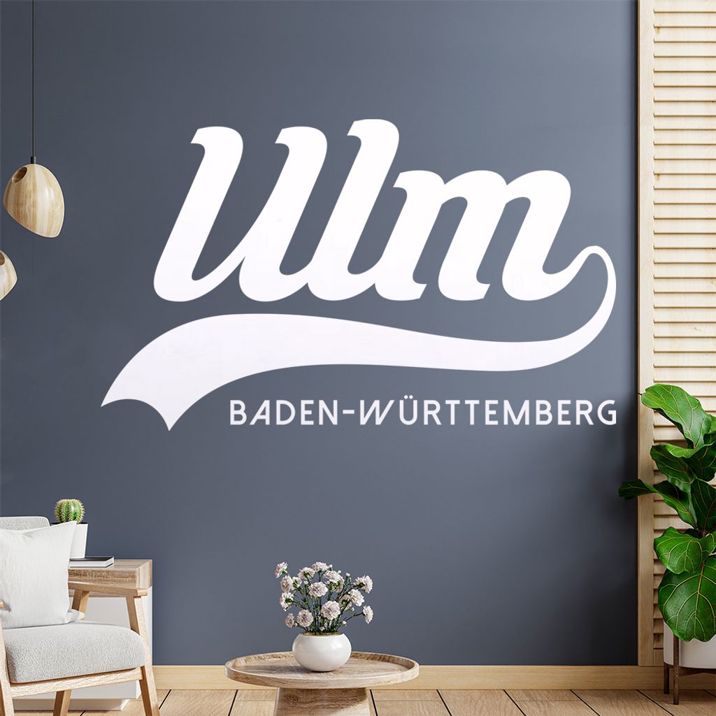 Ulm Baden-Württemberg Wandtattoo Wandaufkleber Wall Sticker - Dekoration, Küche, Wohnzimmer, Schlafzimmer, Badezimmer