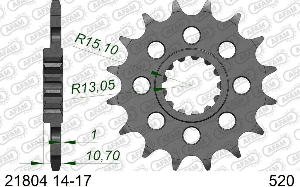 AFAM Racing Stahlritzel vorne 21804 - 520