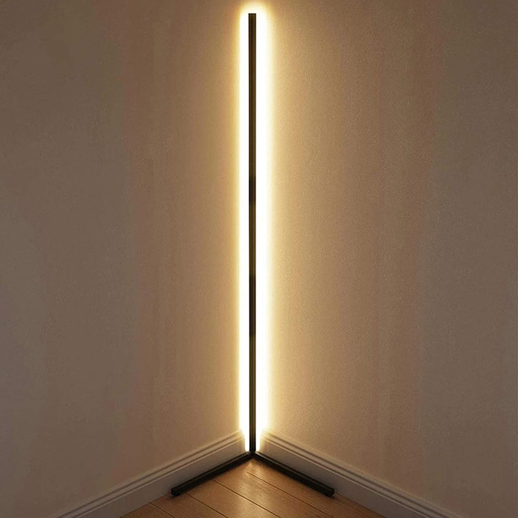 Design LED Steh Lampe Wohn Zimmer Beistell Stand Leuchte Chrom Beleuchtung 