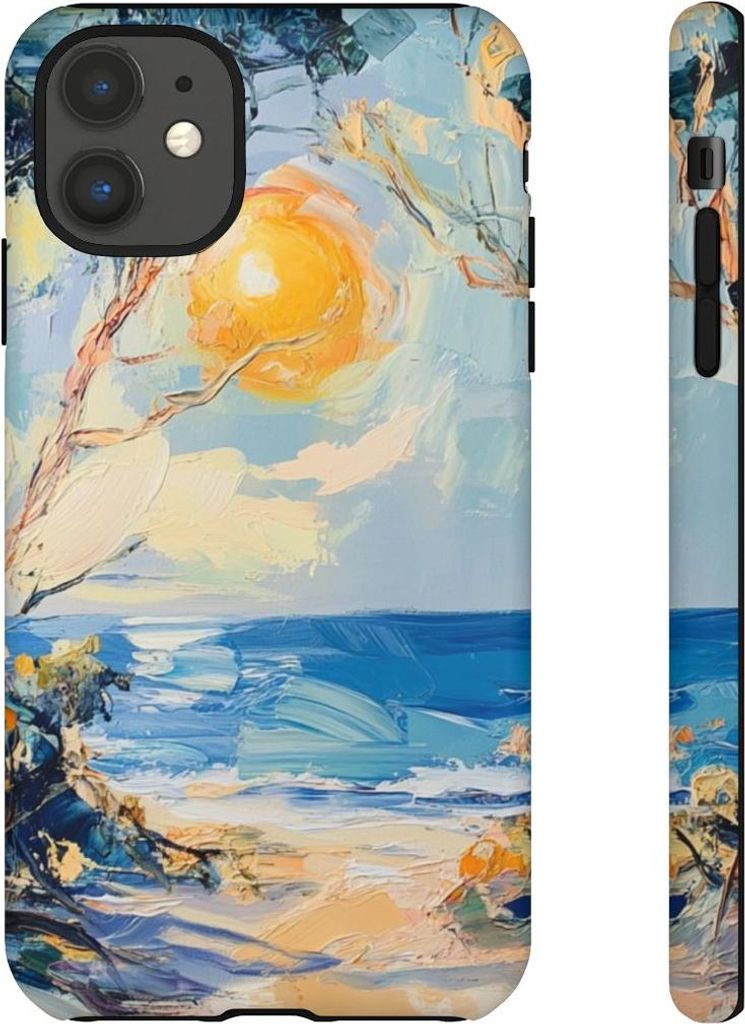 Küstenlandschaft im Sonnenlicht – Hülle Kompatibel mit iPhone 11