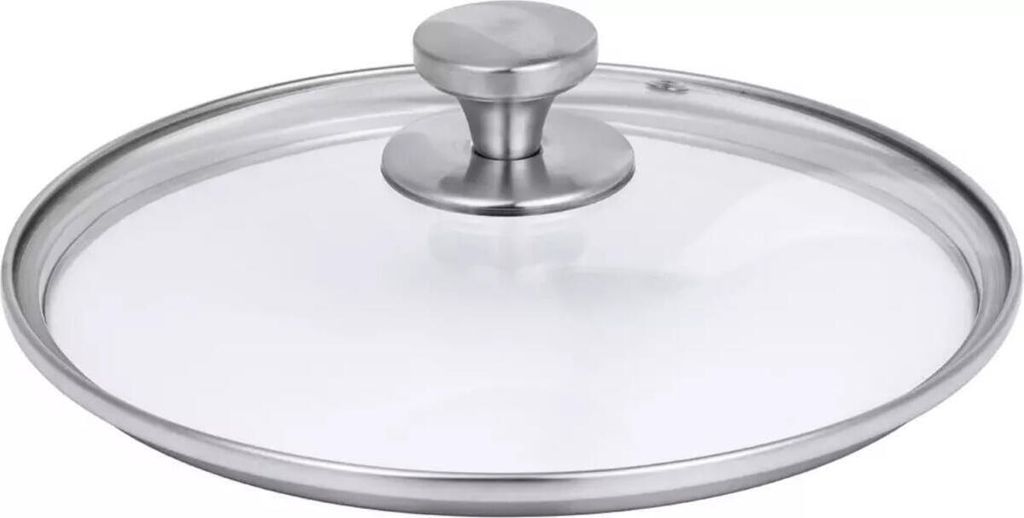 HEVSTIL Deckel Aus Gehärtetem Glas – 22,9 Cm, Transparenter Topfdeckel Mit Edelstahlgriff