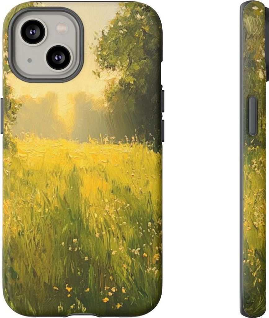 Sonnige Blumenwiese – Hülle Kompatibel mit iPhone 14