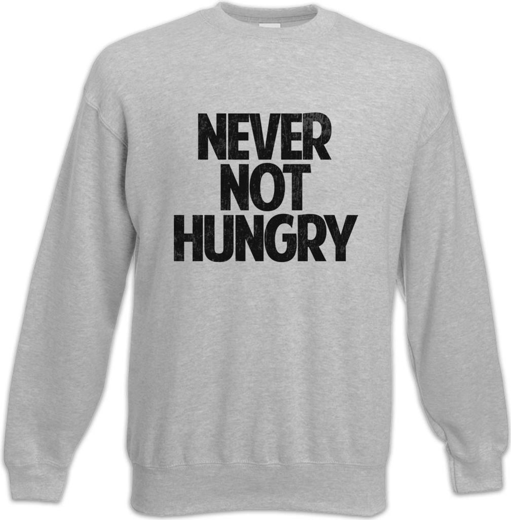 Urban Backwoods Never Not Hungry, Sweatshirt, Farbe: Hellgrau, Größe: S