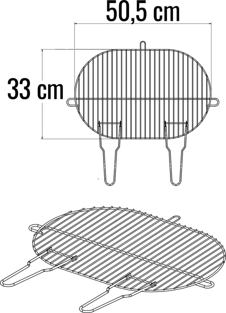 Grille Ovale 50.5 X 66 - Somagic Image du produit 