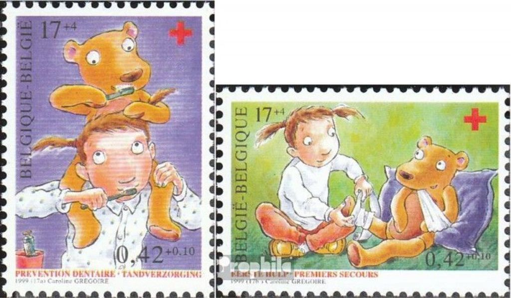 Briefmarken Belgien 1999 Mi 2903-2904 (kompl.Ausg.) postfrisch Vorsorge